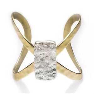 RUSTIC CUFF Golden Silver Cuff!